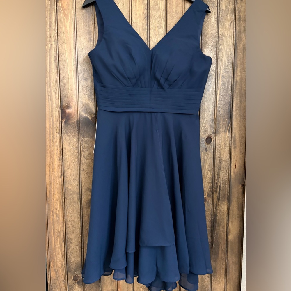 Elegant Navy Blue Women's Dress
